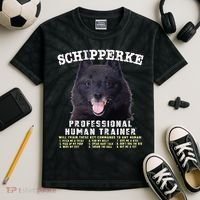 Schipperke Professional Human Trainer Cute Dog Kids Tie-Dye T-Shirt thumb 2
