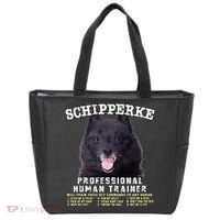 Schipperke Professional Human Trainer Cute Dog Tote Bag thumb 0