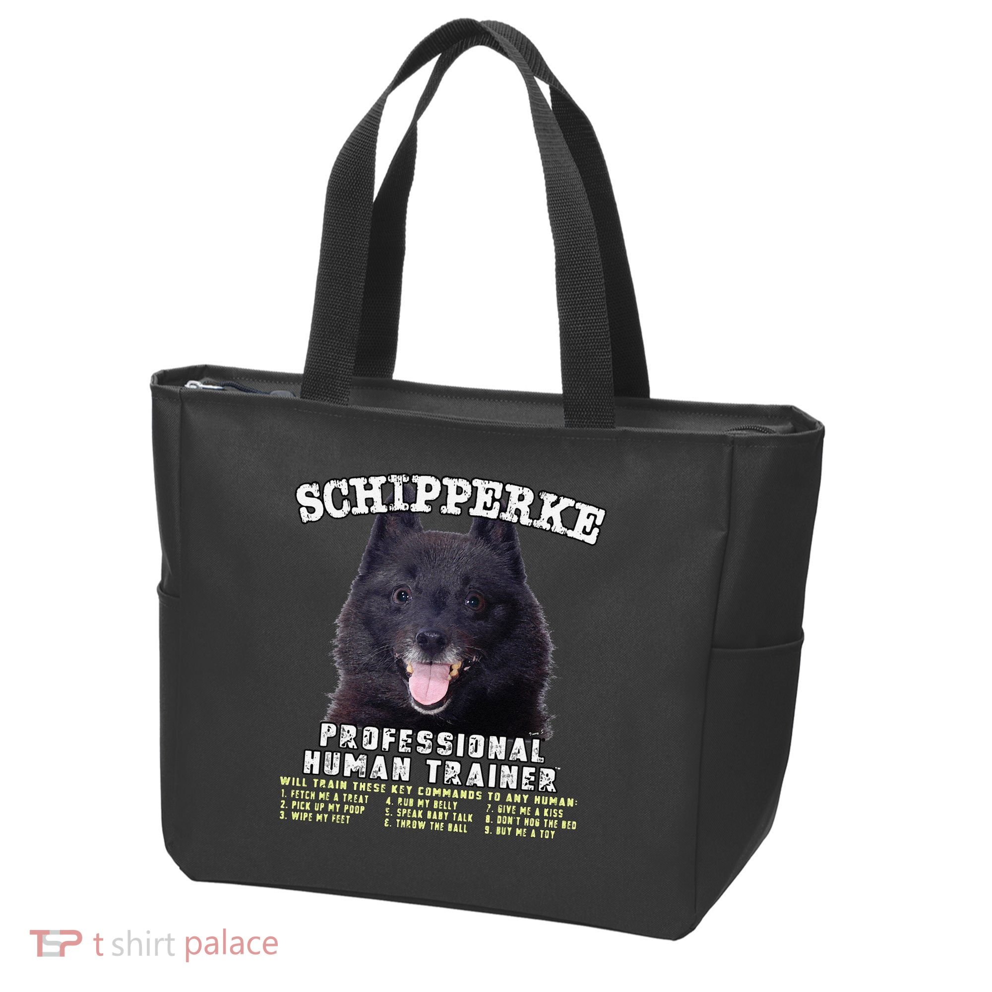 Schipperke Professional Human Trainer Cute Dog Tote Bag