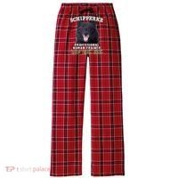 Schipperke Professional Human Trainer Cute Dog Women's Flannel Plaid Pajama Pants thumb 0