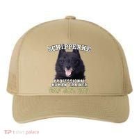 Schipperke Professional Human Trainer Cute Dog Yupoong Adult 5-Panel Trucker Hat thumb 0