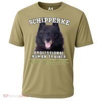 Schipperke Professional Human Trainer Cute Dog Cooling Performance Crew T-Shirt thumb 0
