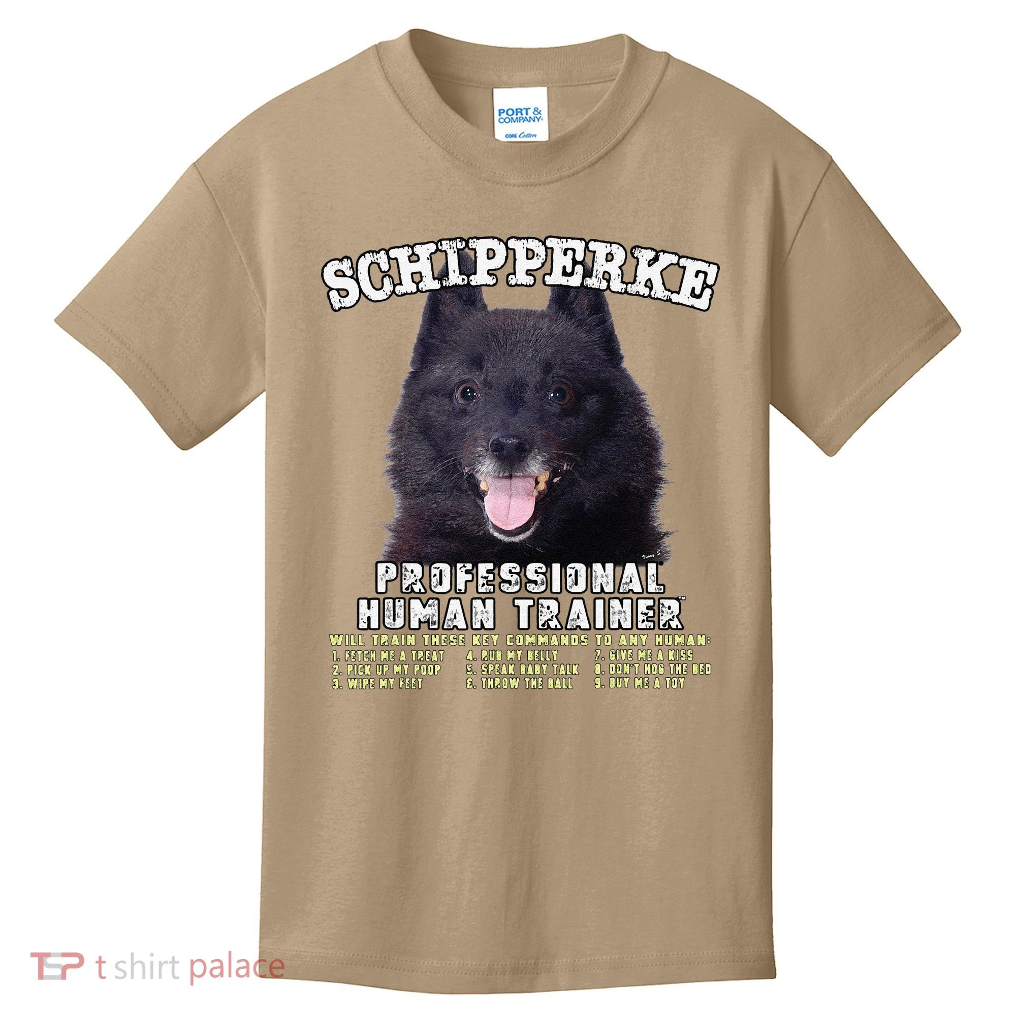 Schipperke Professional Human Trainer Cute Dog Kids T-Shirt