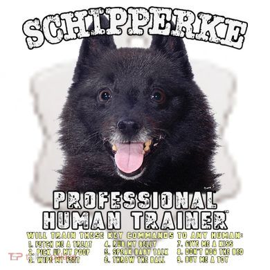 Schipperke Professional Human Trainer Cute Dog Ceramic Ornament