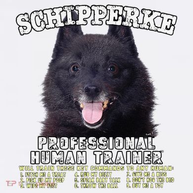 Schipperke Professional Human Trainer Cute Dog Garment-Dyed Sweatshirt