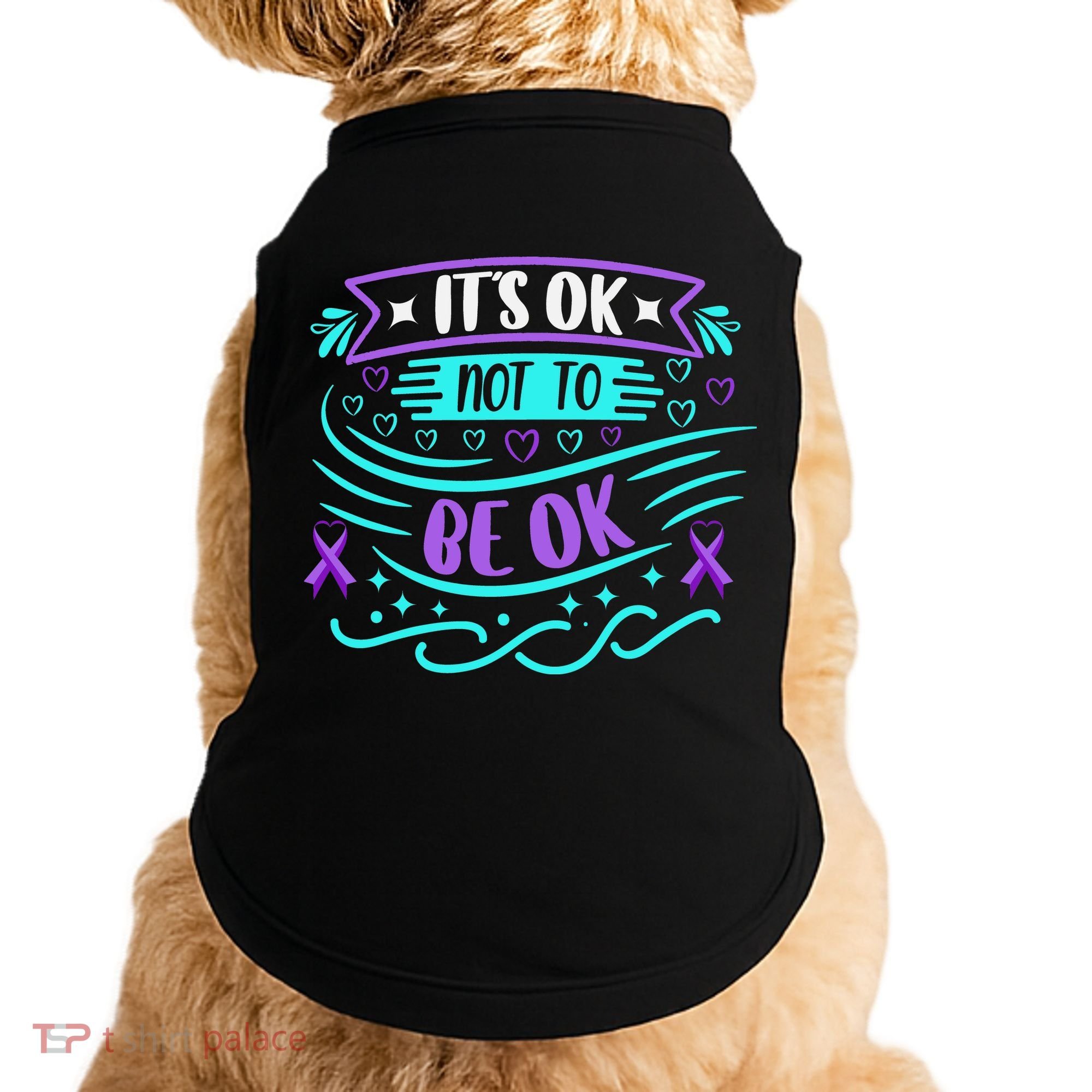 Suicide Prevention It's Ok Not To Be Ok Doggie Tank