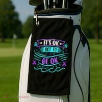 Suicide Prevention It's Ok Not To Be Ok Golf Towel thumb 2