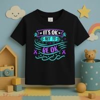 Suicide Prevention It's Ok Not To Be Ok Toddler T-Shirt thumb 3