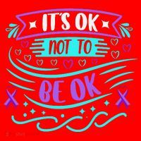 Suicide Prevention It's Ok Not To Be Ok Santa Hat thumb 1
