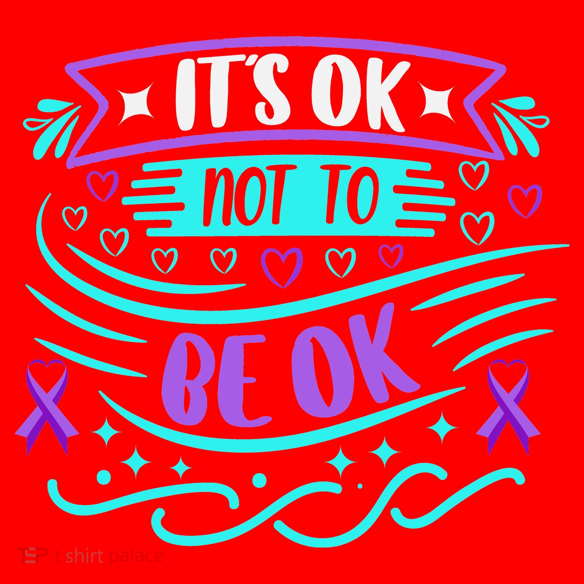 Suicide Prevention It's Ok Not To Be Ok Santa Hat