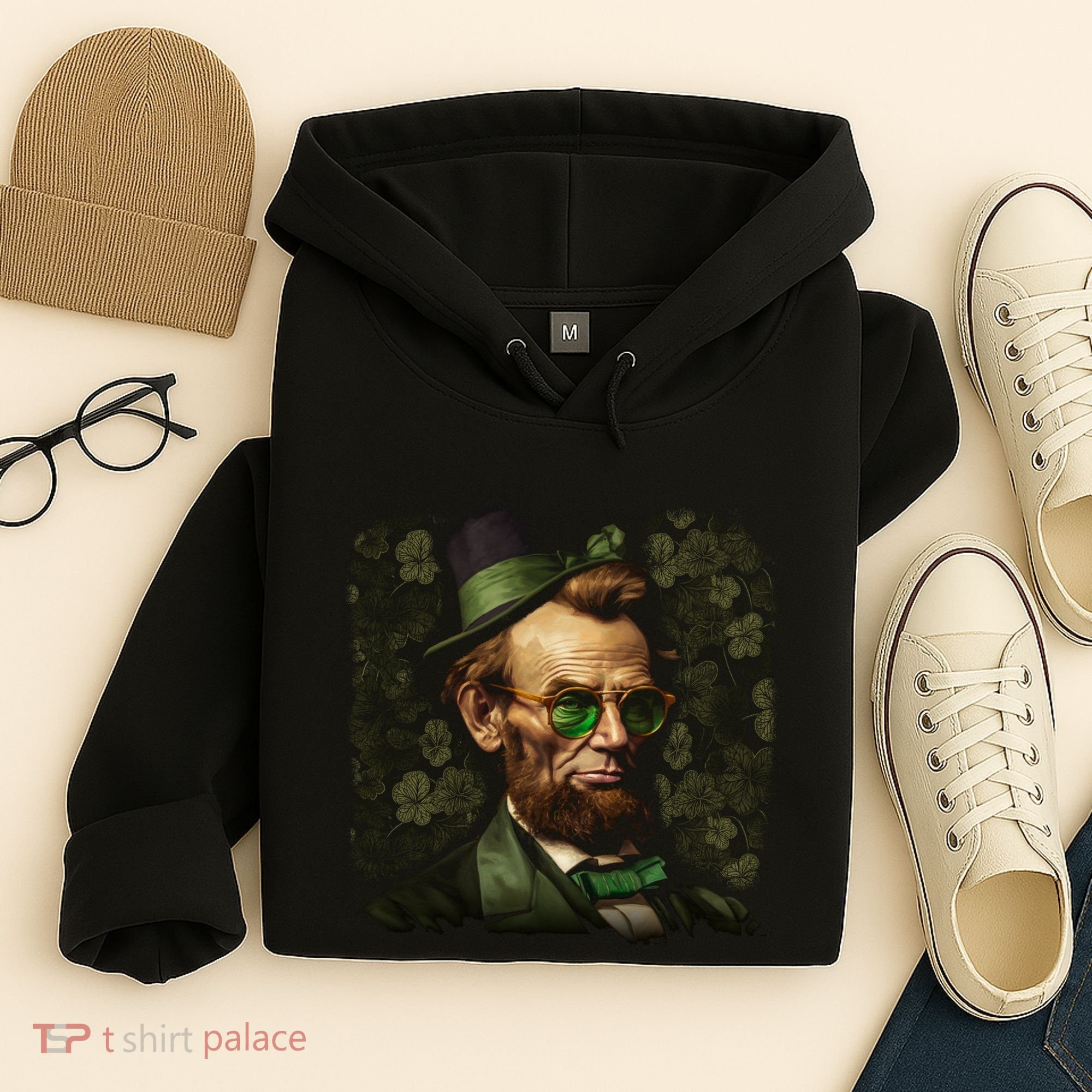 St. Patrick Irish Abraham Lincoln Hoodie