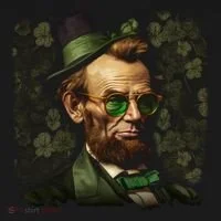 St. Patrick Irish Abraham Lincoln Ornament thumb 1