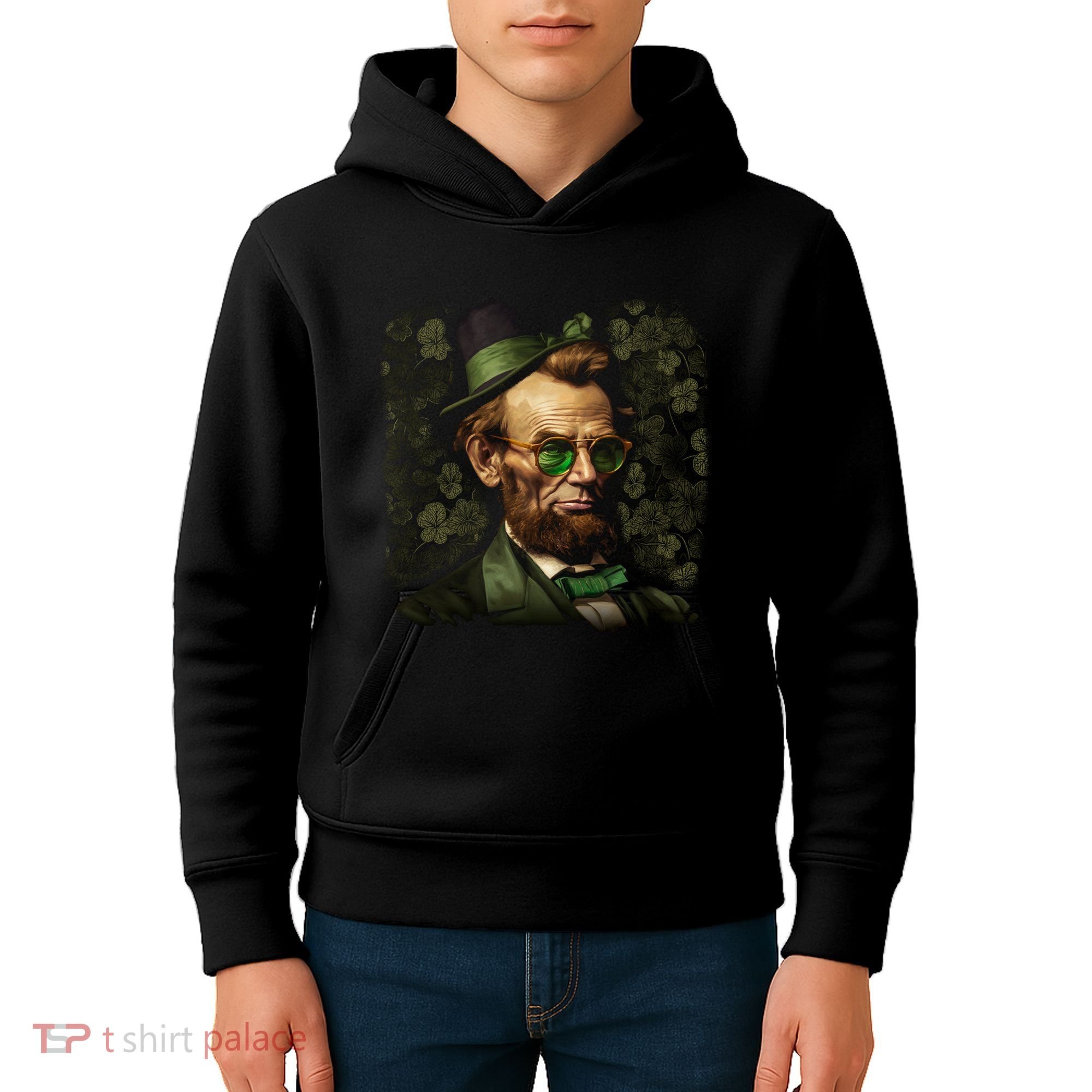 St. Patrick Irish Abraham Lincoln Kids Hoodie