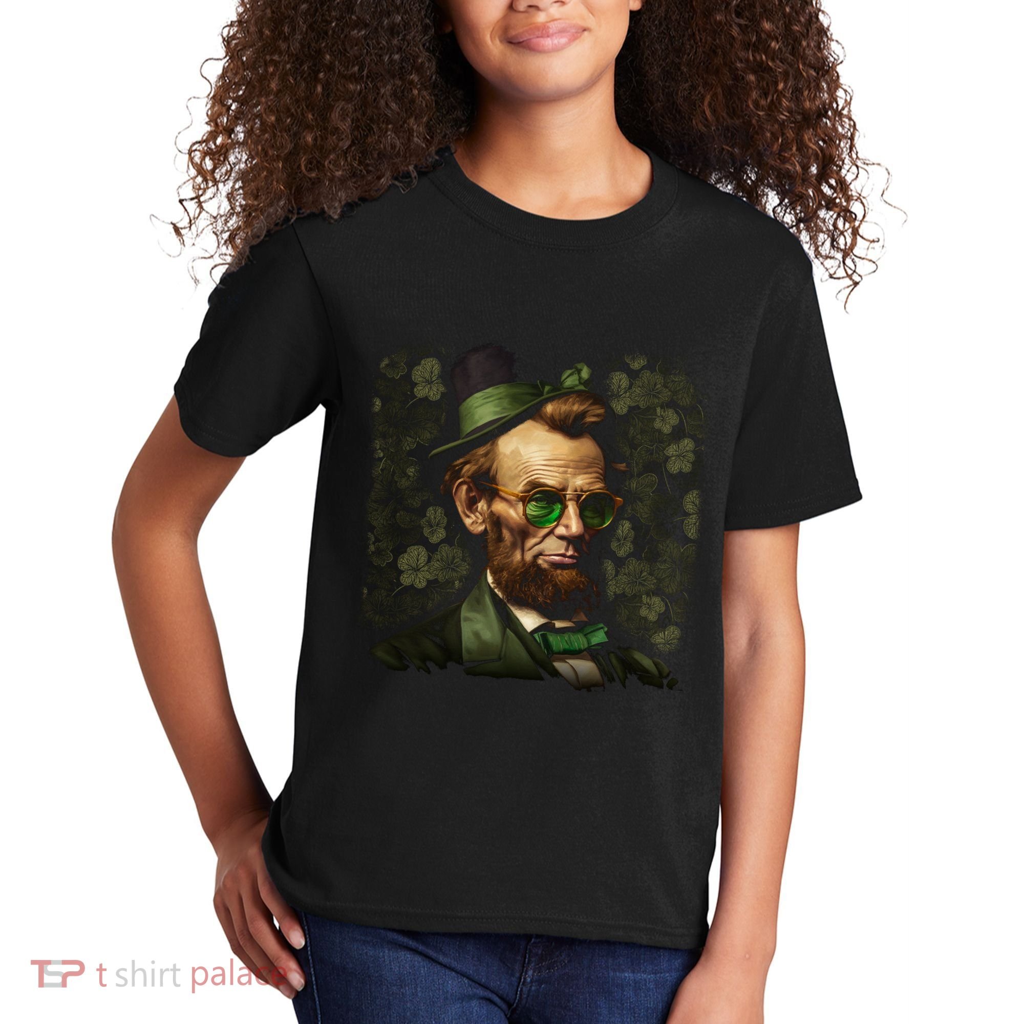 St. Patrick Irish Abraham Lincoln Kids T-Shirt