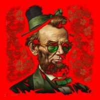 St. Patrick Irish Abraham Lincoln Santa Hat thumb 1