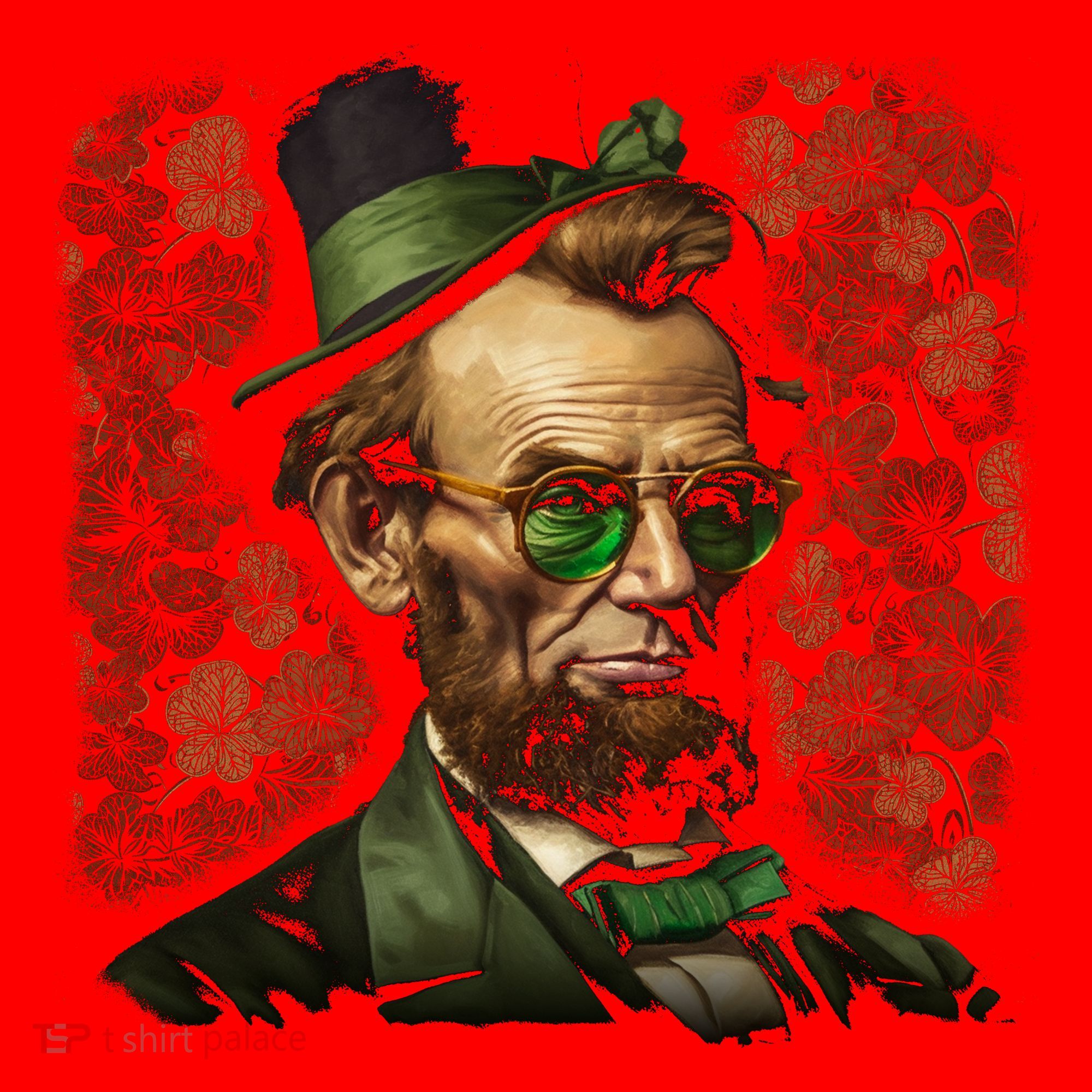 St. Patrick Irish Abraham Lincoln Santa Hat