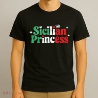 Sicilian Princess Italian Heritage Novelty Family Matching T-Shirt thumb 3