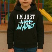 Im Just And Life Is A Nightmare Kids Hoodie thumb 3