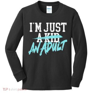 Im Just And Life Is A Nightmare Kids Long Sleeve Shirt