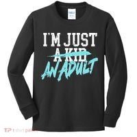 Im Just And Life Is A Nightmare Kids Long Sleeve Shirt thumb 0