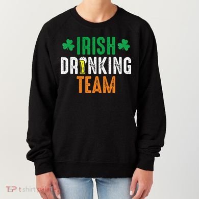 St Patrick's Irish Beer Drinking Team Ireland Flag Clover Women's Sweatshirt
