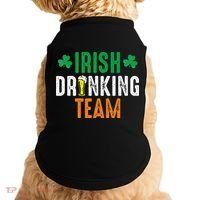 St Patrick's Irish Beer Drinking Team Ireland Flag Clover Doggie Tank thumb 0