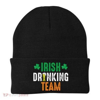 St Patrick's Irish Beer Drinking Team Ireland Flag Clover Beanie