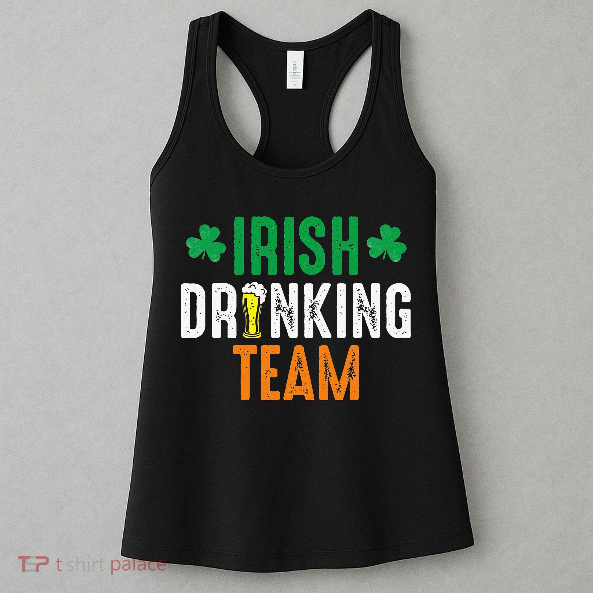 St Patrick's Irish Beer Drinking Team Ireland Flag Clover Women's Tank Top