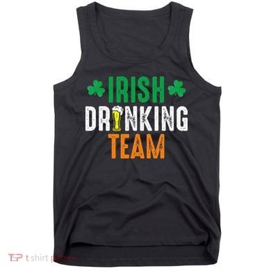 St Patrick's Irish Beer Drinking Team Ireland Flag Clover Tank Top