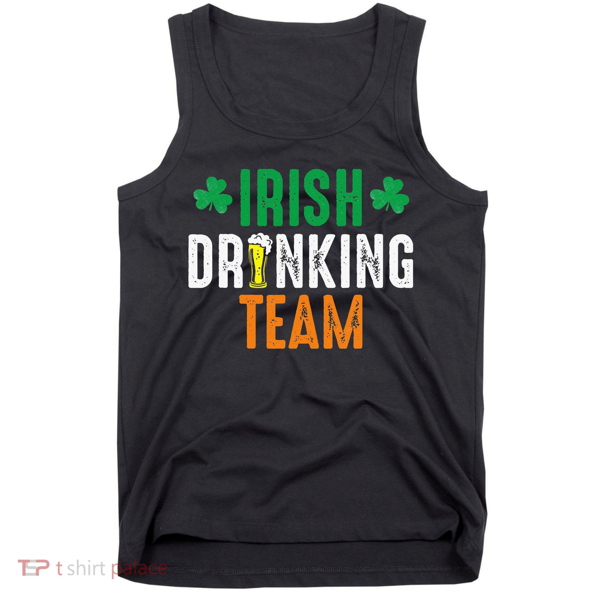 St Patrick's Irish Beer Drinking Team Ireland Flag Clover Tank Top