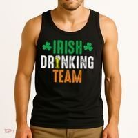 St Patrick's Irish Beer Drinking Team Ireland Flag Clover Tank Top thumb 3