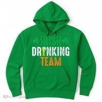 St Patrick's Irish Beer Drinking Team Ireland Flag Clover Hoodie thumb 0
