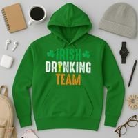 St Patrick's Irish Beer Drinking Team Ireland Flag Clover Hoodie thumb 3