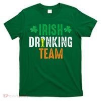 St Patrick's Irish Beer Drinking Team Ireland Flag Clover T-Shirt thumb 0