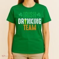St Patrick's Irish Beer Drinking Team Ireland Flag Clover T-Shirt thumb 4