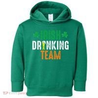 St Patrick's Irish Beer Drinking Team Ireland Flag Clover Toddler Hoodie thumb 0