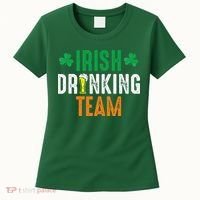 St Patrick's Irish Beer Drinking Team Ireland Flag Clover Women's T-Shirt thumb 0