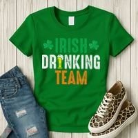 St Patrick's Irish Beer Drinking Team Ireland Flag Clover Women's T-Shirt thumb 3