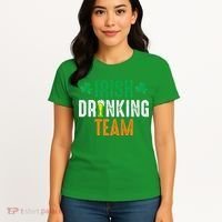 St Patrick's Irish Beer Drinking Team Ireland Flag Clover Women's T-Shirt thumb 4