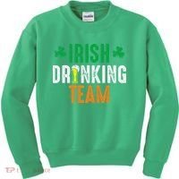 St Patrick's Irish Beer Drinking Team Ireland Flag Clover Kids Sweatshirt thumb 0