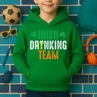 St Patrick's Irish Beer Drinking Team Ireland Flag Clover Kids Hoodie thumb 2
