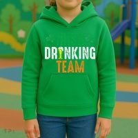 St Patrick's Irish Beer Drinking Team Ireland Flag Clover Kids Hoodie thumb 3