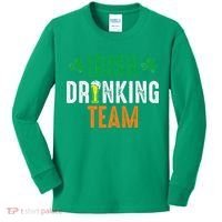 St Patrick's Irish Beer Drinking Team Ireland Flag Clover Kids Long Sleeve Shirt thumb 0