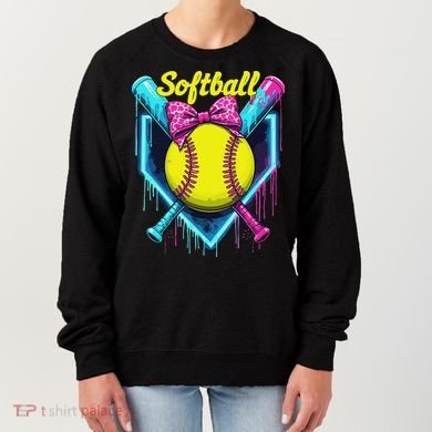 Softball Player Ice Cream Softball Drip Women's Sweatshirt