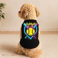 Softball Player Ice Cream Softball Drip Doggie Tank thumb 2