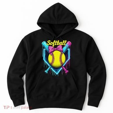 Softball Player Ice Cream Softball Drip Hoodie