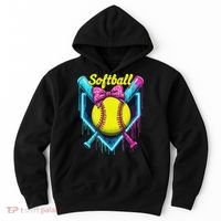 Softball Player Ice Cream Softball Drip Hoodie thumb 0