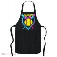 Softball Player Ice Cream Softball Drip Apron thumb 0