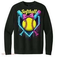 Softball Player Ice Cream Softball Drip V.I.T. Fleece Crew Sweatshirt thumb 0