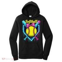 Softball Player Ice Cream Softball Drip Women's Hoodie thumb 0